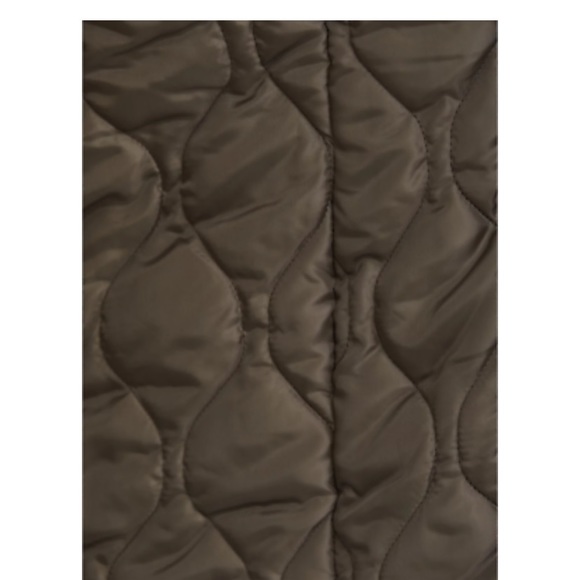 Neutral Camo print waist tie winter jacket - Picture 4 of 10